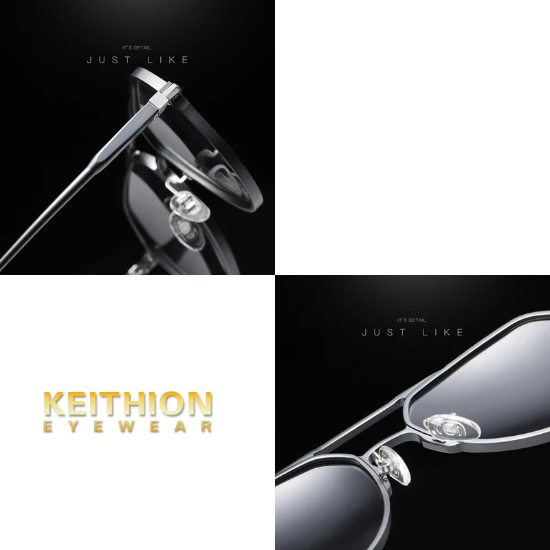 KEITHION фирменный дизайн, модные алюминиевые магниевые солнцезащитные очки для мужчин, поляризованные очки для вождения для мужчин, UV400