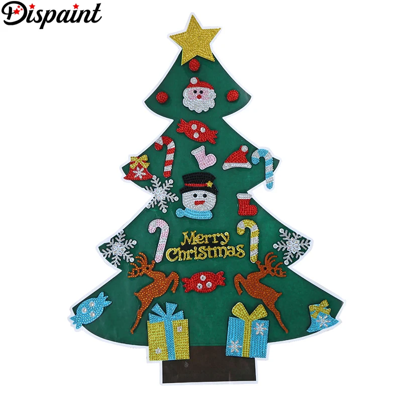 

Dispaint 5D DIY искусственное дерево, новогодний подарок, детская игрушка, Искусственная елка, Декор для дома на Рождество