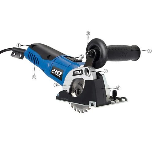 PROSTORMER 230 в мини-циркулярная пила мощностью 500 вт DIY Многофункциональная портативная электрическая пила с 3 лезвиями электроинструменты пилы