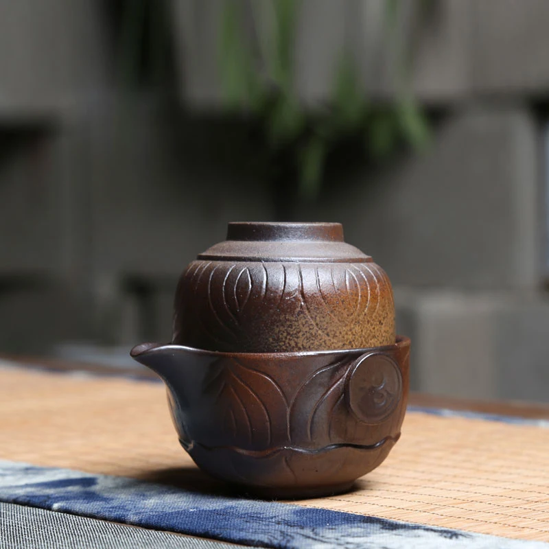 Высококачественный элегантный керамический чайник gaiwan чайный фарфоровый набор