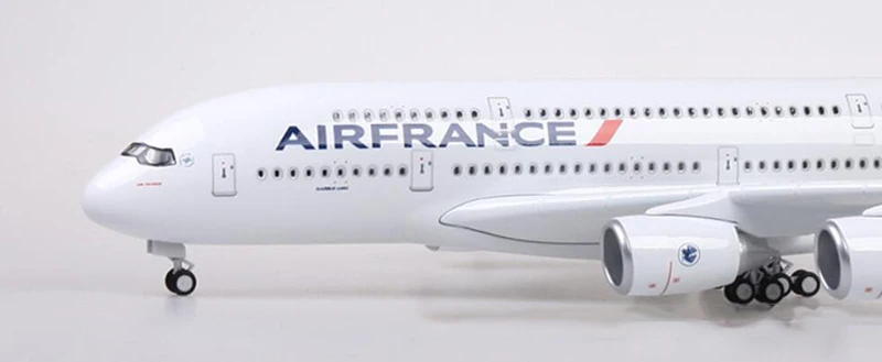 50,5 см сплав самолет 1/160 масштаб Airbus A380 модель самолета Франция авиакомпания W свет и колесо литье под давлением пластиковые игрушечные самолеты коллекция