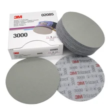 Sandpaper-Flocking 6inch Disc 3000 for Grinding 152mm Velvet Abrasive-Tools Wet-Sponge