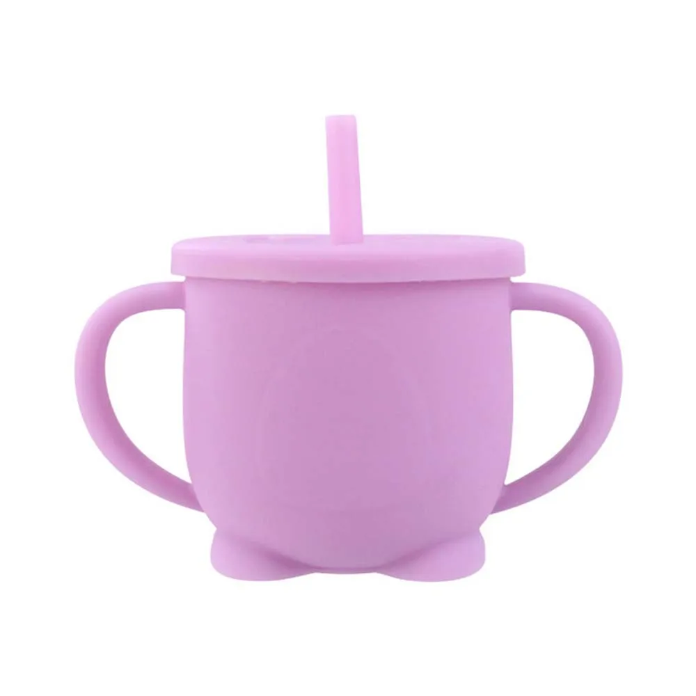Gobelet En Paille En Silicone Pour Enfants Gobelet Pour Bebe Apprenant A Boire Gobelet Etanche Et Anti Goutte Pour Enfants Aliexpress