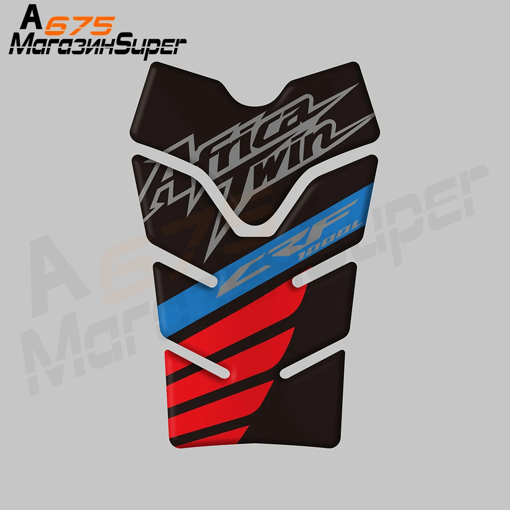 

3D Motorcycle Tank Pad Cas Cap ADESIVI Sticker Decal Emblem Protection For HONDA Africa Twin CRF1000L