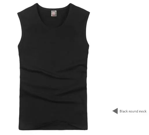 MRMT брендовый мужской жилет с широкими плечами на лето, чистый хлопок, без рукавов, тренировочный топ, эластичный мужской жилет - Цвет: Черный