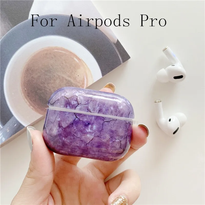 For Pro-5 Чехол для Apple Airpods с абстрактным мраморным узором, чехол для наушников, чехол для Air pods Pro, Роскошный чехол для наушников с раковиной, чехол для наушников s Funda - Цвет: For Pro-5