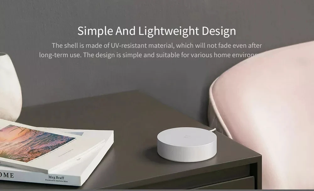 Xiaomi Mijia Smart Multimode Gateway Wi-Fi ZigBee3.0 WiFi Bluetooth/Bluetooth Mesh работает с Mijia APP Apple Homekit App Hub