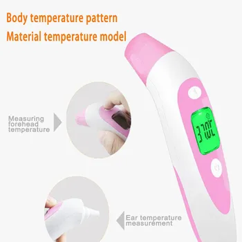 

1Pcs Multi-function Infrared Thermometer Digital Non-contact Forehead Thermometer High Precision Sensor Plastic Large Screen