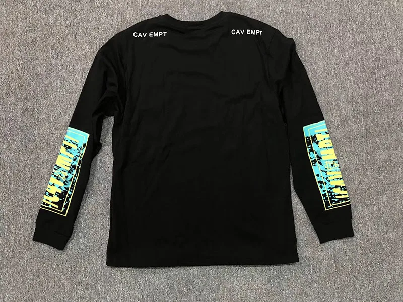 CAVEMPT оверсайз футболка с длинным рукавом и Для мужчин с длинным рукавом CAV EMPT футболка
