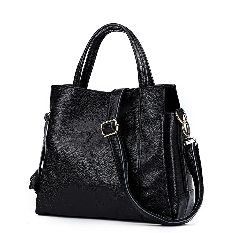 New Fashion Solid Color Women Handbags Cow Genuine Real Leather Ladies Shoulder Bags Female Girl Brand Luxury Crossbody Bag