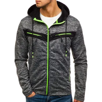 

ZOGAA 2018 New Men Hoodies Zipper Casual Men Sweatshirt Tracksuit Slim Fit Patchwork Hoodie for Gym Sport