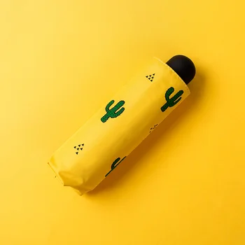 

Sunscreen Waterproof Sunny Rainy Umbrella Cute Stylish Cactus Love Heart Plane Pattern Outdoor Umbrella Household Daily Supplies