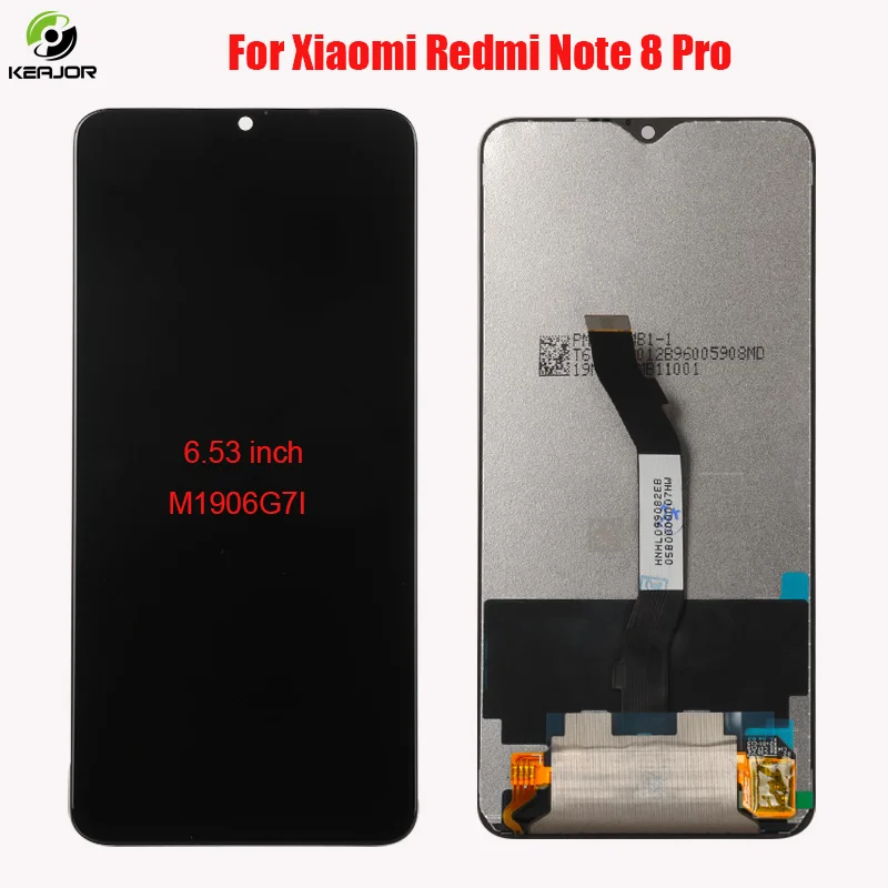 

6.53" For Xiaomi Redmi Note 8 Pro LCD Display Touch Screen Digitizer Replacement Parts For Redmi Note8 Pro LCD M1906G7I Display