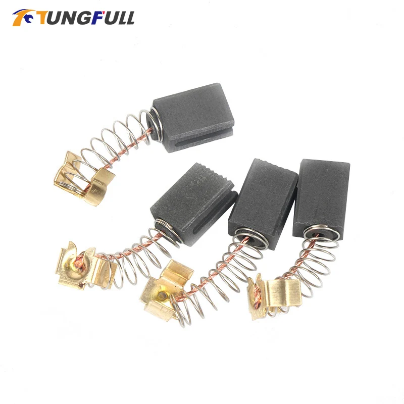 

TUNGFULL 6 шт., мини-дрель, фотокарбоновые щетки, запасные части для электродвигателей, вращающиеся детали 6*9*13,5 мм