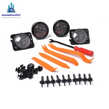 

Applicable to JEEP Wrangler Turn Signal Light Yellow Light + File Mud Side Light Tool Set