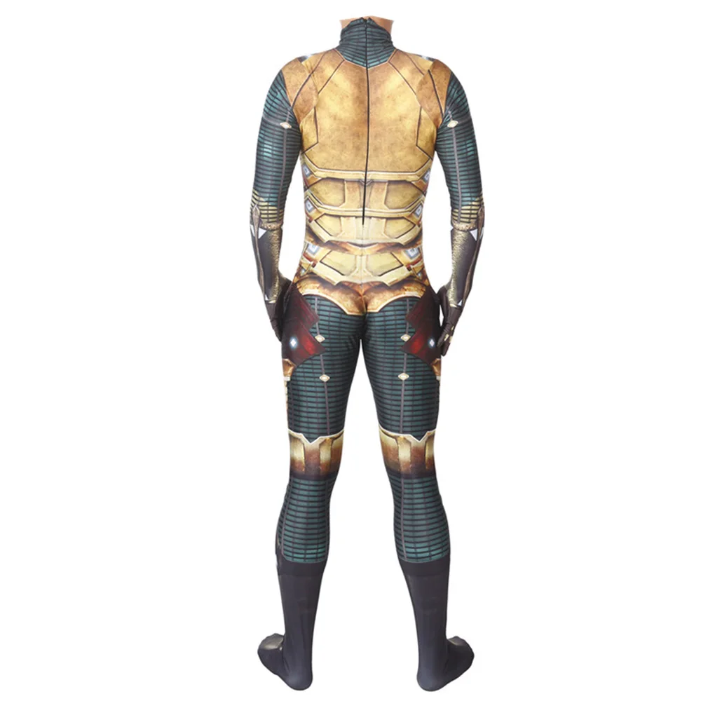 Jumpsuit only Квентин Бек Косплей Костюм Комбинезон для Хэллоуина костюмы с плащом для мужчин Взрослый карнавал Вечерние боди - Цвет: Jumpsuit only