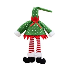 Набор крышек для винной бутылки, рождественские вечерние украшения для дома с изображением эльфа