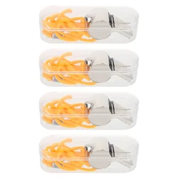 4Pcs Outdoor Metal Football Whistle Match Competition Whistle Referee Whistle