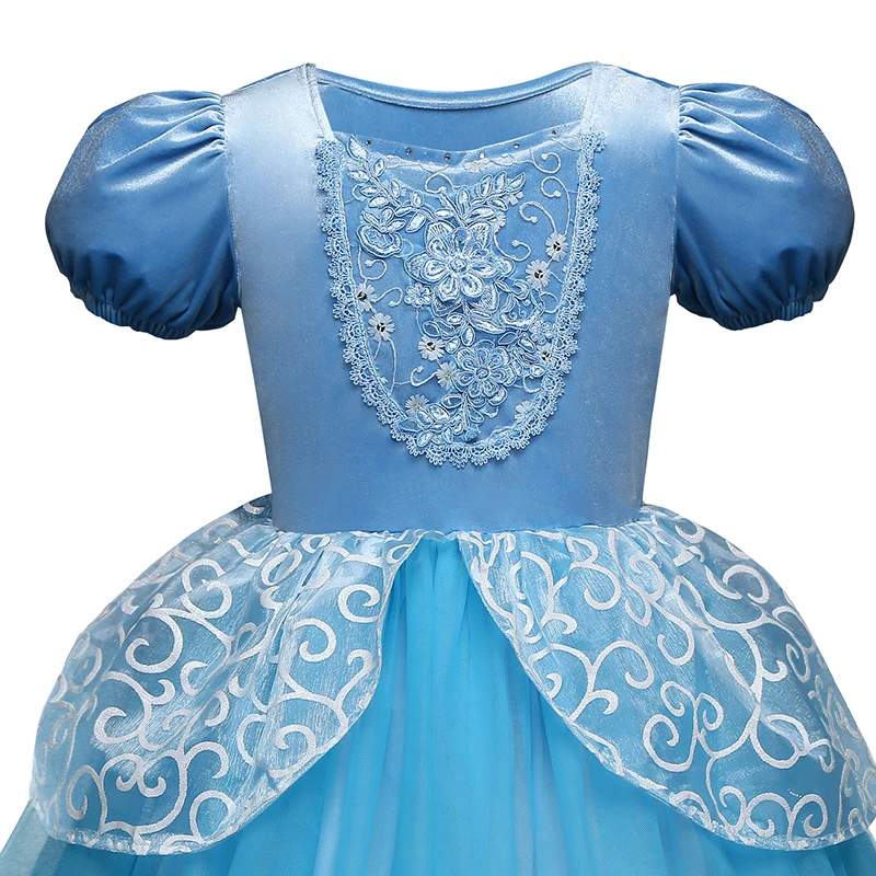 Cosplay Queen Elsa Dresses Elsa Elza Costumes Princess Anna Dress for Girls Party Vestidos Fantasia Kids Girls Clothing Elsa Set