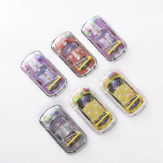 12 PCS Party Favor Pinball Game Board Football Field Shooting Pattern Kid Palm Top Toy Birthday Goodie Bag Giveaway Boy Girl Car maze