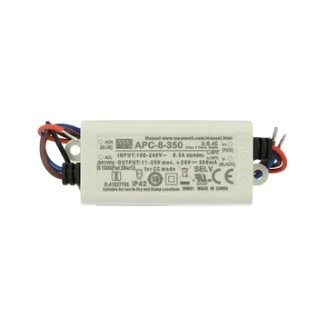 

MEANWELL MW08350 Led Driver DC MeanWell APC-8-350 transformer 350mA 11V-23V DC 8W constant current IP42
