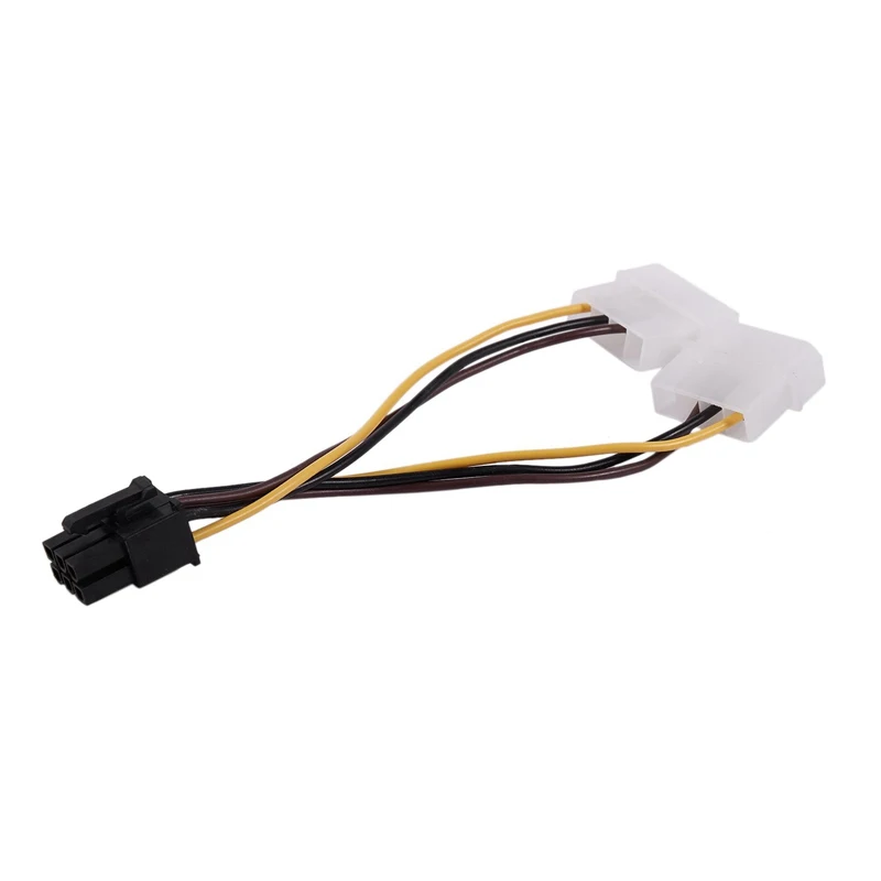Двойной 4-контактный молекс IDE/SATA 6 Pin PCI-E графическая карта Мощность соединительный кабель с разъемом кабеля адаптера