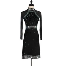 Латинские танцевальные платья женские Девушки Самба Танго бахрома латинские платья женские конкурс латиноамериканских танцев платья Танцы платье женщины