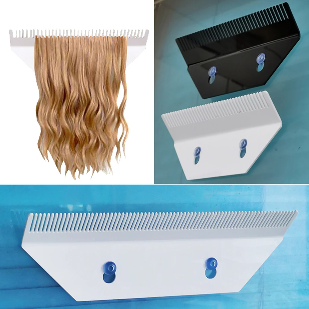 Acrylic Salon Hair Extensions Hair Strands Holder Plate Hanger For Hair Extensions Display Stand Wig Storage Holder Wig Bag