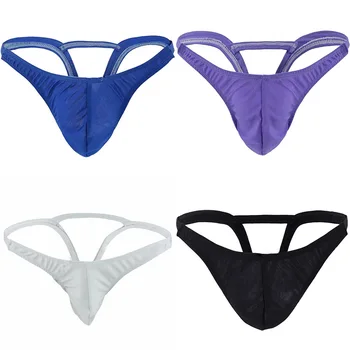

Sexy Men Lingerie Underwear Briefs T-back Trunks Thong Sling Shot G-String Pouch Briefs ropa interior hombre
