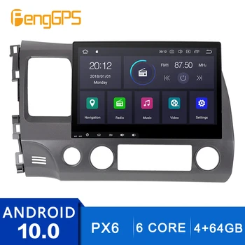 

Android 10.0 DVD Player For Honda Civic sedan 2007-2011 Touch Screen GPS Navigation Multimedia Headunit 4G+64G 10.2" DSP PX6 IPS