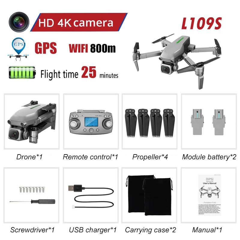 JC21S-P-2B Радиоуправляемый квадрокоптер gps 4K HD камера Дрон 5G wifi FPV складной селфи Дрон Профессиональный 25 минут 1000 м большой дистанции Дрон игрушки - Цвет: JC21S-P-2B
