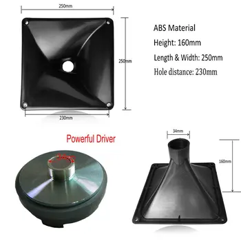 

10x10 inch Horn Tweeter Speaker Replacement Driver 3000W Pro Audio 8 ohm for Stage KTV Outdoor PA Speakers