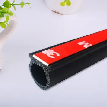 

Vehemo Vehicle Edge Strip 4m Car Door Seal Strip D Shape for Waterproof Hollow Rubber for Anti-Noise