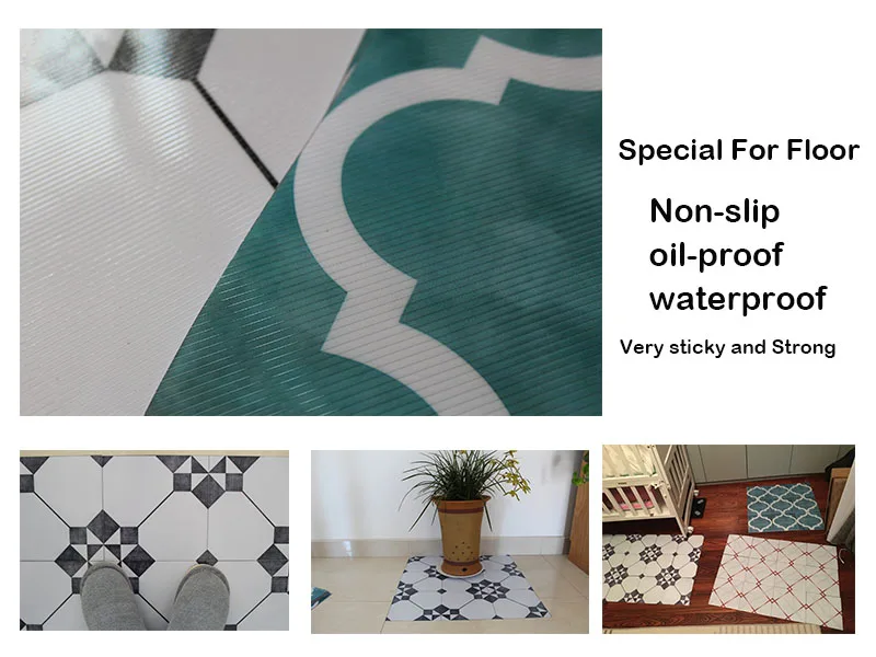 Износостойкие ходовые Нескользящие наклейки для напольной плитки самоклеющиеся