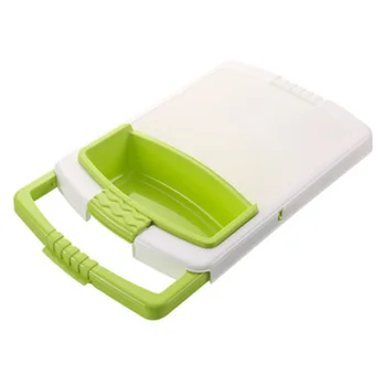 

Multifunction 3-In-1 Kitchen Chopping Board Sinks Drain Basket Cutting Boards 48*8.7cm Chopping Board Green/Blue/Gray