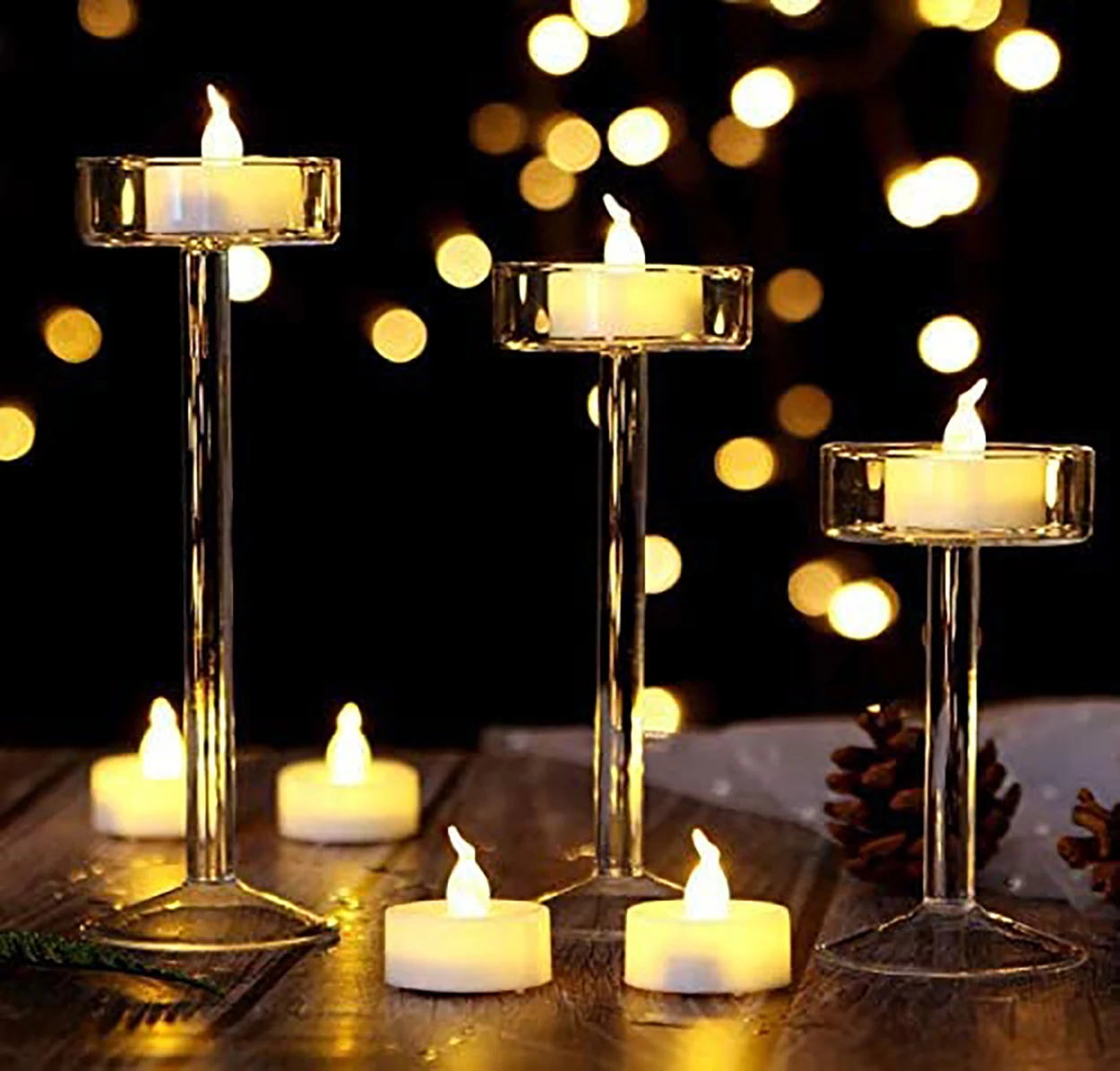TOYANDONA 12pcs Led simulation candles led tea light wishing lampe for valentine gift wedding party festival yellow light 