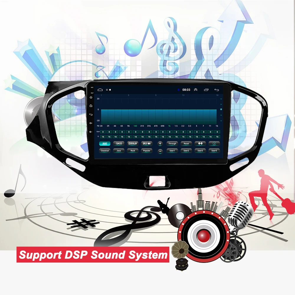 Perfect Bonroad  2Din Android 8.1 for Lada VESTA corss accessories 2015 2018 2019 Car Radio Multimedia Video Player Navigation SWC model 4