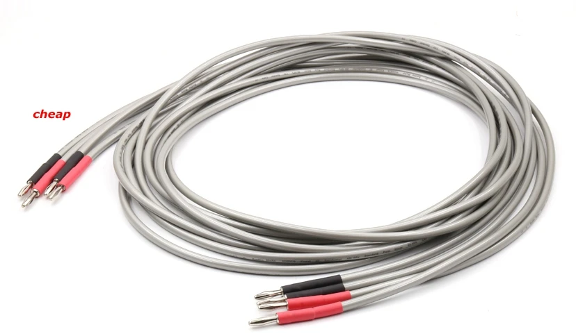 

Free Shipping New Pair of Audio Annotation Speaker Cable Audio Annotation AN-SPXII Banana Terminal Speaker Cable