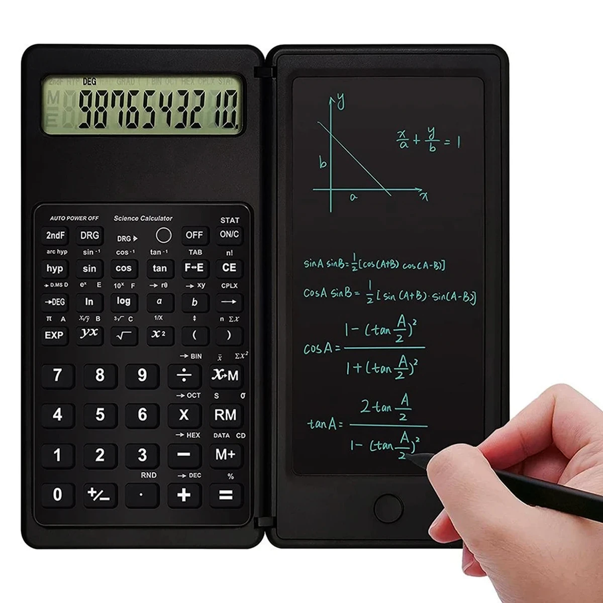 6.5 Inch Portable Calculator Lcd Screen Writing Tablet Folding
