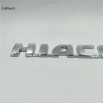

One Piece Car Stickers Logo Hiace Chrome Rear Tailgate Emblem Decal For Toyota Commuter Van