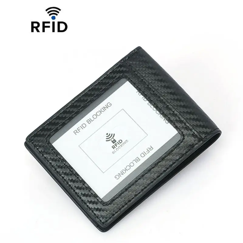 Мужской RFID кошелек ID кредитный держатель для карт короткий клатч сменный КАРМАН БИЗНЕС двойной Кошелек для монет
