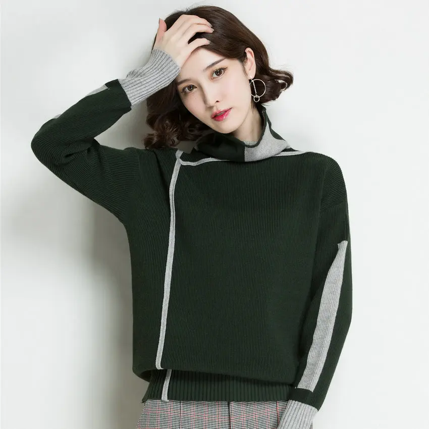 Winter Turtleneck Pullover Sweater Women Warm Soft