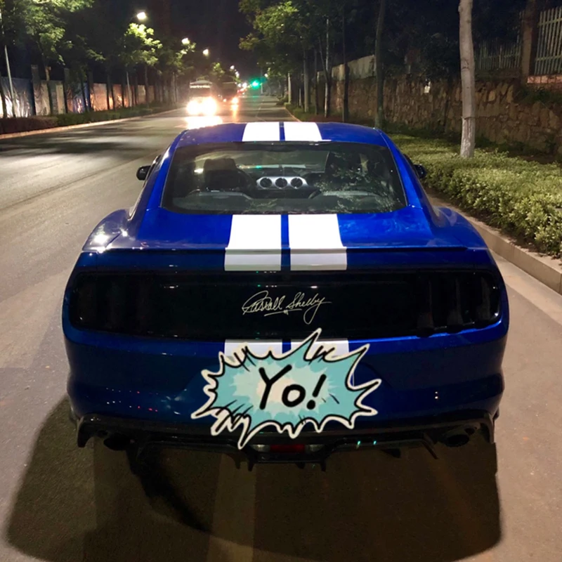 Dashboard Carroll Shelby Signature Ac Cobra Window Body Stickers For Ford Mustang Gt Shelby 5.0 Ac Cobra Car Vinyl Decal