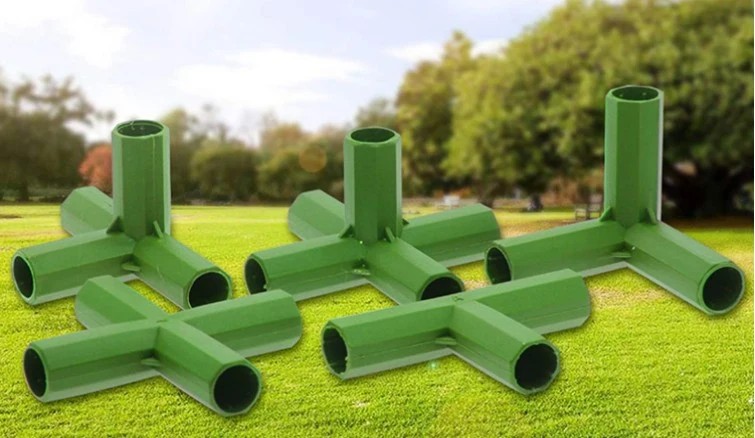 Description Picture 3 of item6pcs 16mm Inner Diameter Gardening Plant Stakes Plastic Edging Corner Connection Accessories Greenhouse Plant Frame Connectors