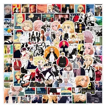 

50/100PCs Cartoon Tokyo Revengers Anime Stickers Graffiti DIY Luggage Notebook Scooter Water Cup Waterproof Laptop Stickers Toys
