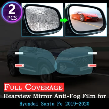 

Full Cover Anti Fog Film for Hyundai Santa Fe CM DM TM ix45 2007~ 2019 Special Rearview Mirror Rainproof Anti-Fog Stickers 2018