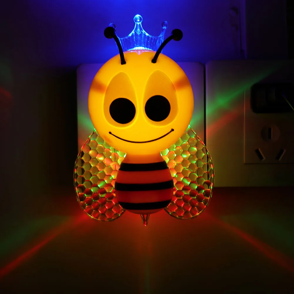  Colorful Night Light Cartoon LED Night Lamp Sensor Lovely Cute Wall Lamp Baby Children Home Bedroom - 32886094786