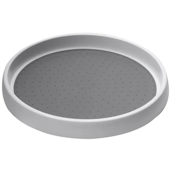 

360 Rotation Non-Skid Spice Rack Pantry Cabinet Turntable with Wide Base Storage Bin Rotating Organizer for Kitchen Seasoning CN