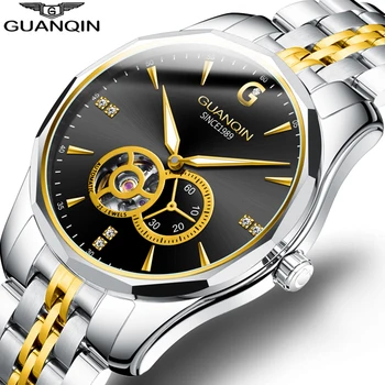 

GUANQIN Men Watch Japan Automatic Watch Mechanical Men Top Brand Luxury Tungsten Steel Waterproof Sport Wristwatch montre homme