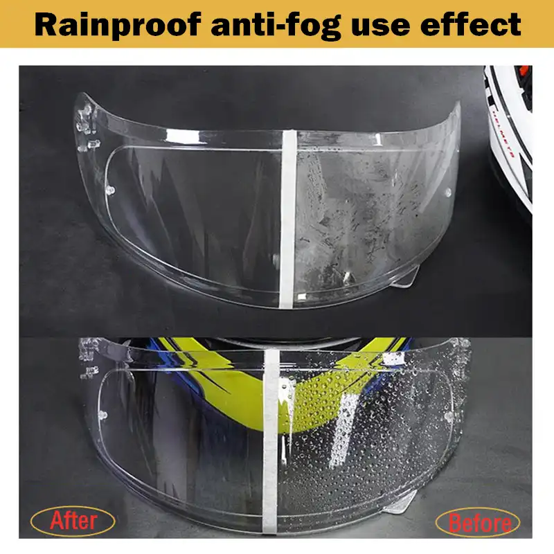 Anti-Fogging Helmet Lens Film For Motor Visor Shield Rain Resistant Universal